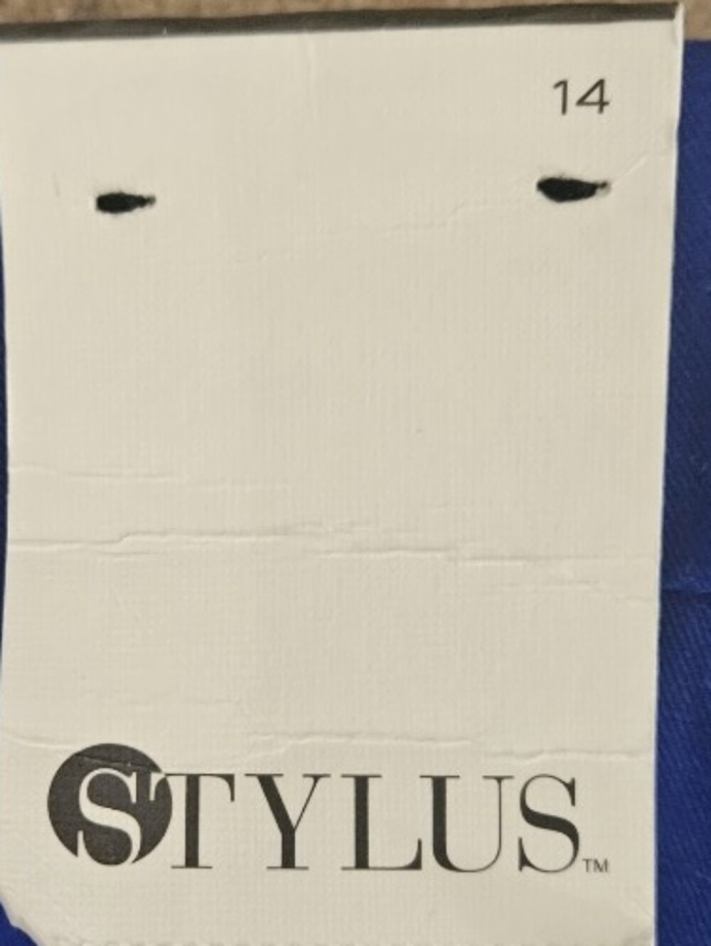 NWT STYLUS Exotic Blue Chino Shorts Size 14 - Picture 7 of 7